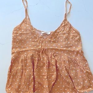 Brand: LA Hearts Size: S Color: yellow and white polka dots